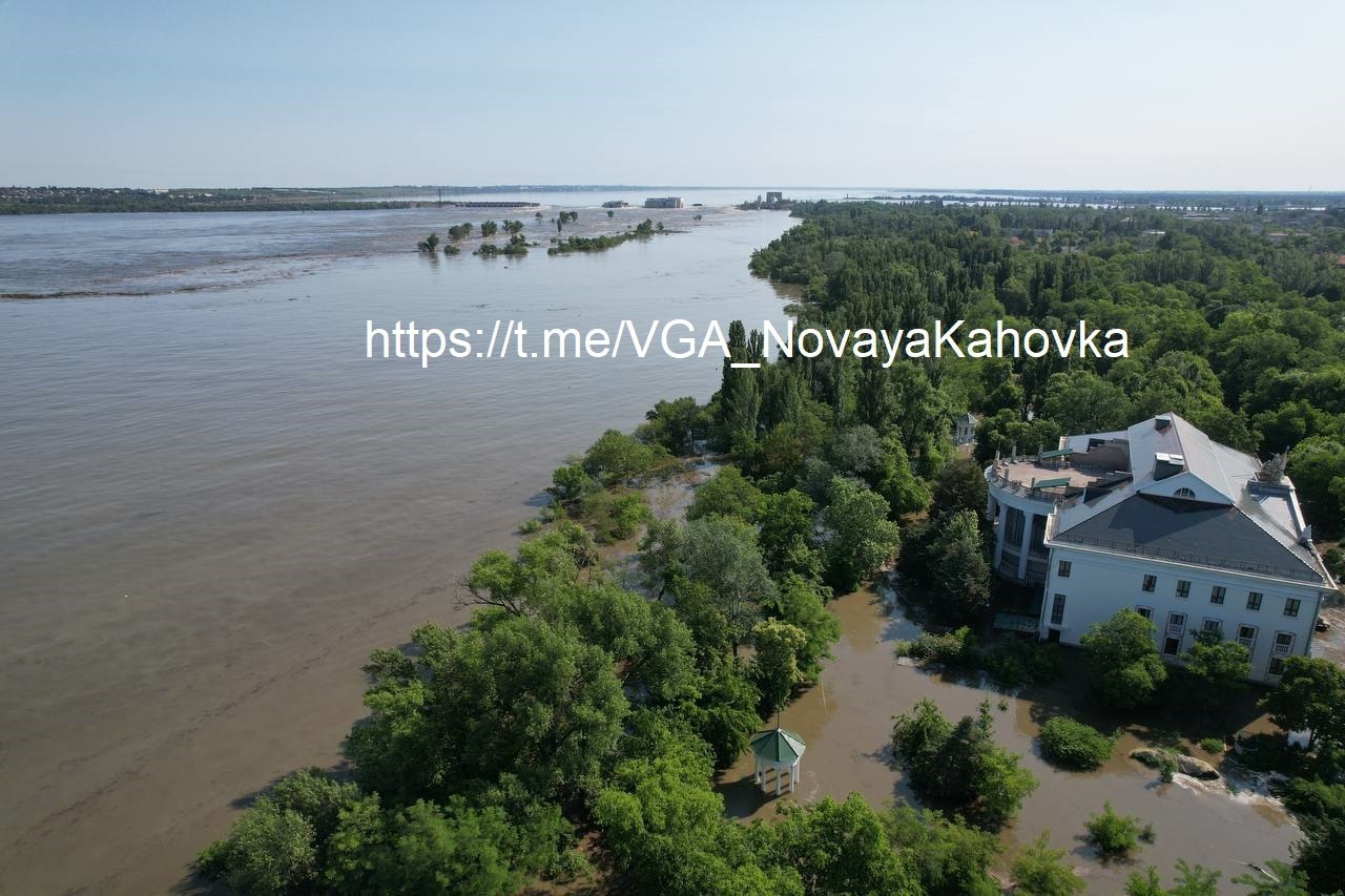 В центральной части Новой Каховки на 8 утра чрезвычайной ситуации нет, в прибрежной части есть подтопления