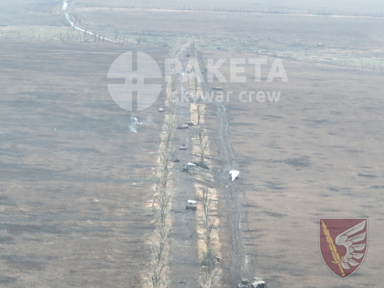 Дорога из Сладкого на Новомихайловку