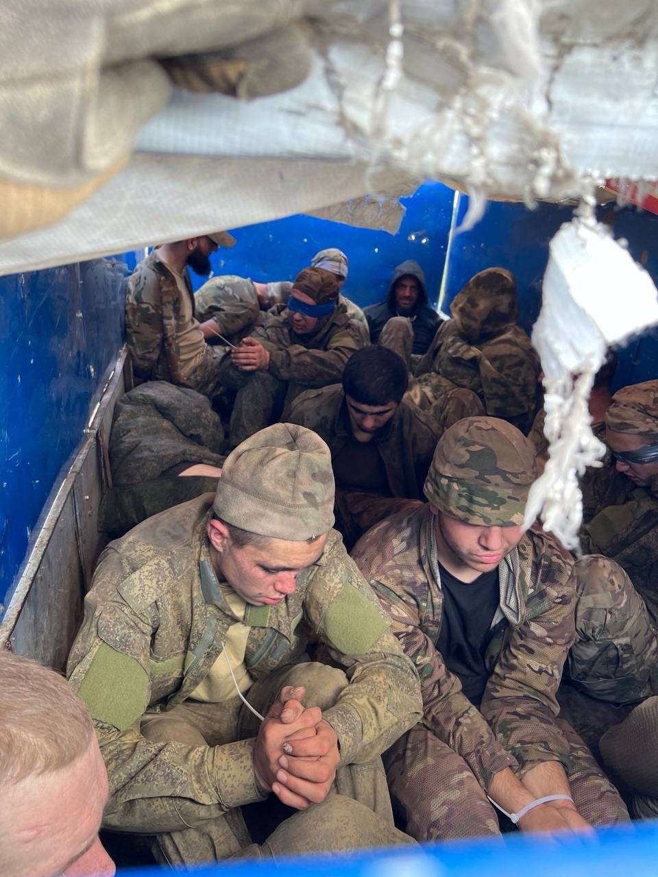 Российские военнопленные в Курской области