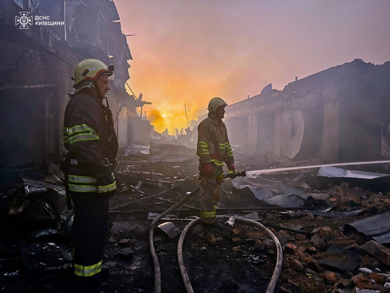 Последствия налета на Белую Церковь в Киевской области