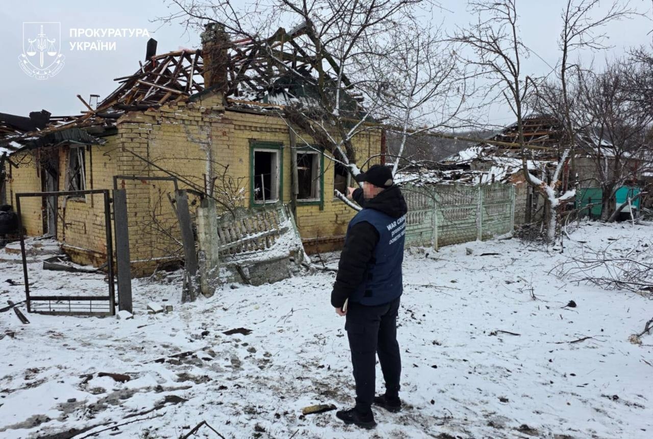 Последствия российского воздущного удара по Славянску 28 декабря