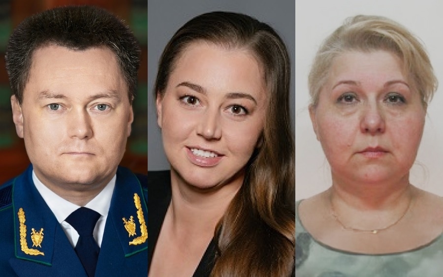 Игорь Краснов, его жена Анна и теща Ирина Комлева. Фото: «Агентство»
