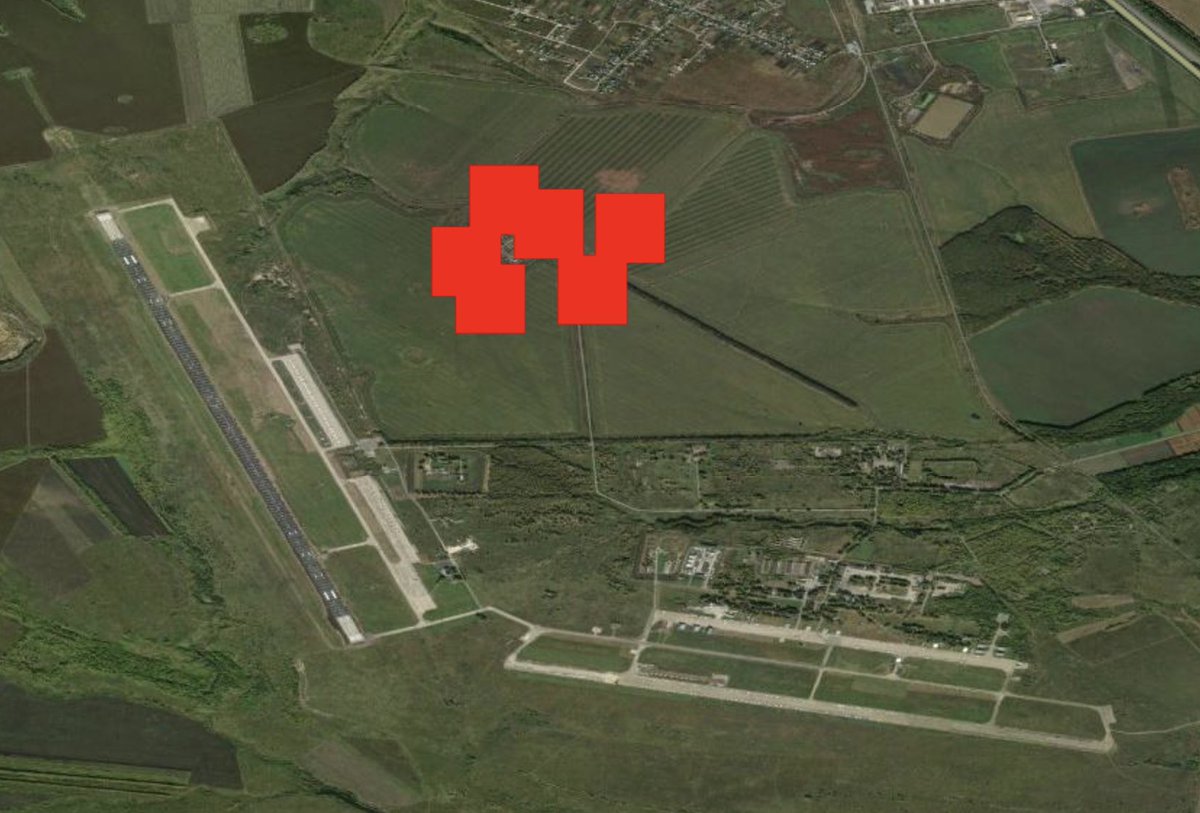 Спутниковые снимки липецкого военного аэродрома из системы NASA FIRMS
